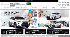 Desktop Screenshot of lexusofwindsor.com